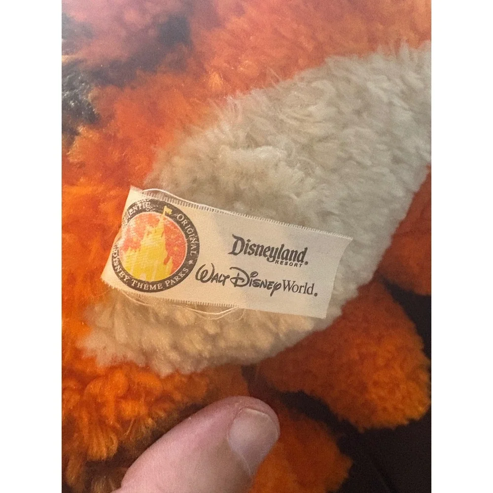 Disney Parks Winnie the Pooh Tigger Plush Stuffed Animal 15 inch Orange Black